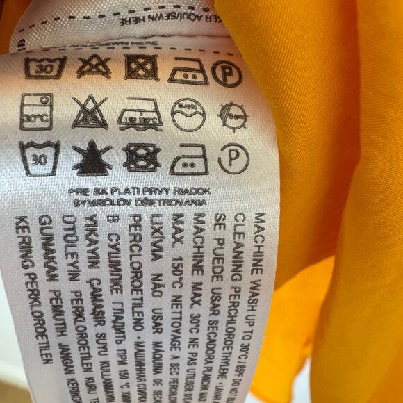 SIMONMILLER x Mango Sol Spaghetti Strap Mini Dress Sponge Yellow Size 4 - Picture 7 of 11